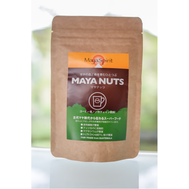 マヤナッツ　ﾉﾝｶﾌｪｲﾝ飲料　コーヒー風１００g　自然食品店はっこうふうず