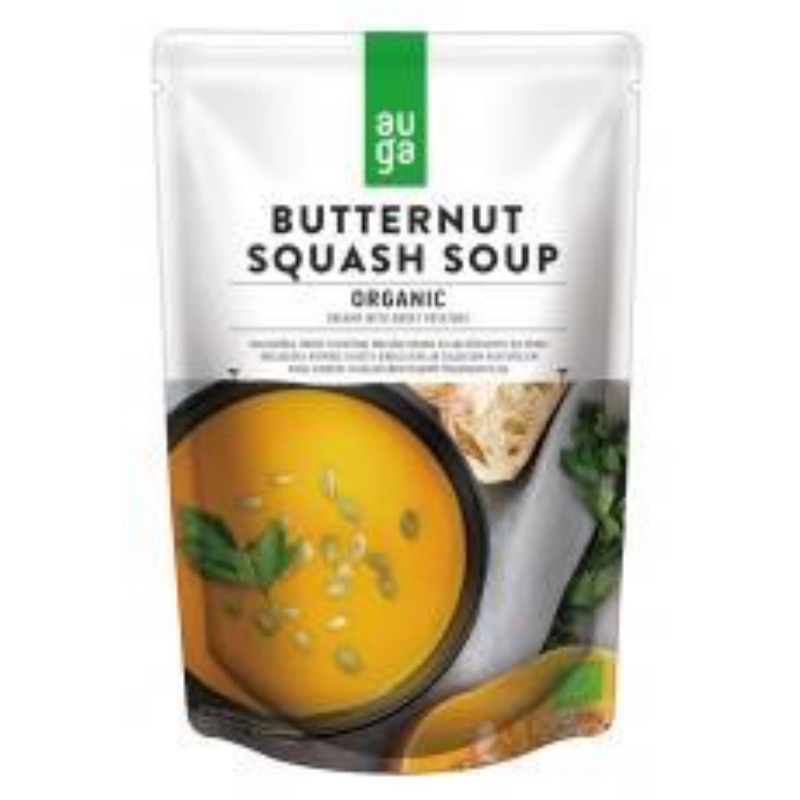 SOUP　BUTTERNUT　むそう　SQUASH　augaオーガニックかぼちゃ(バターナッツスクワッシュ)スープ/400g　自然食品店はっこうふうず